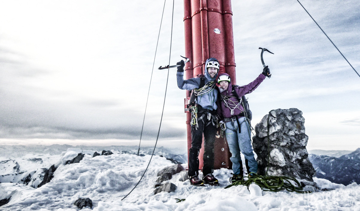 Prielüberschreitung im Winter Großer Priel