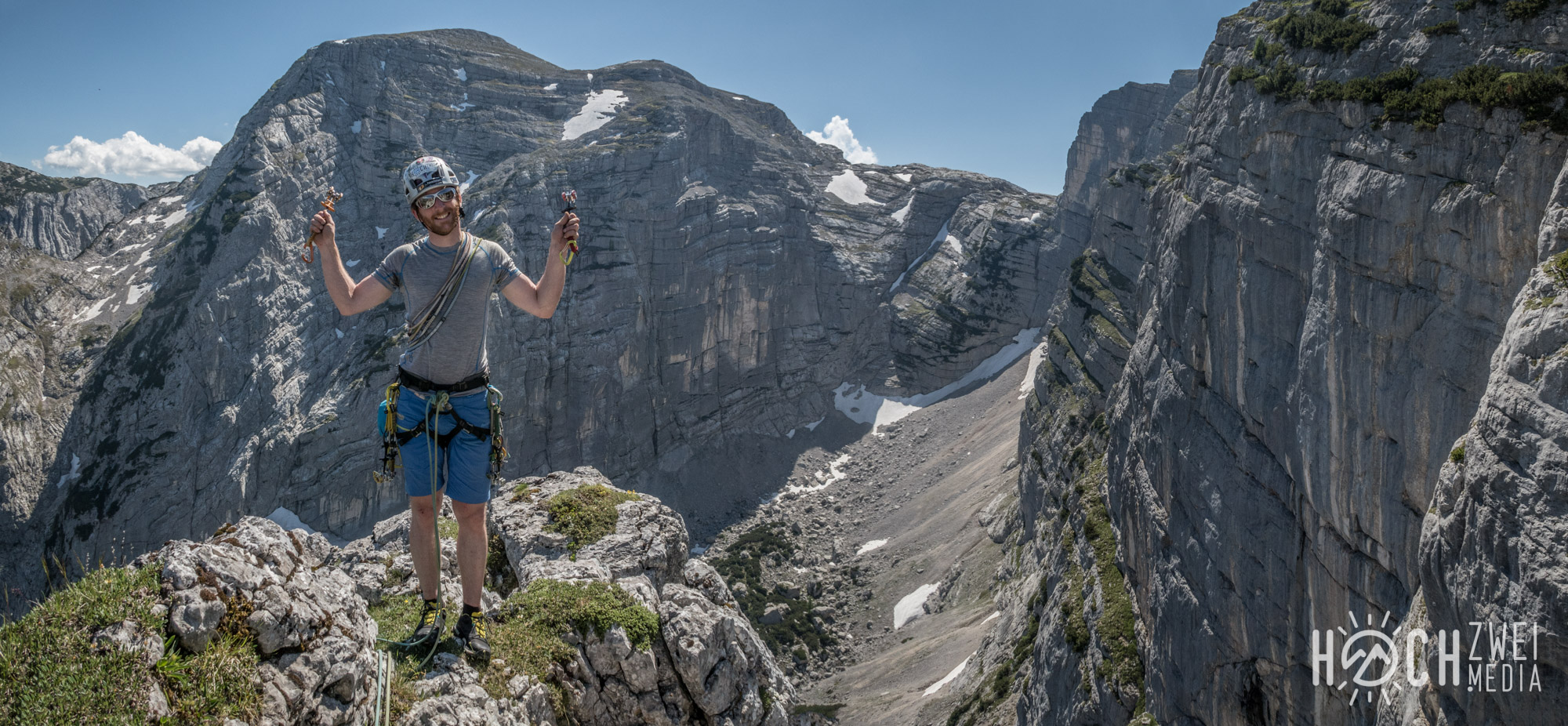 Klettern Schobertal Klarheit eines Herbsttages Hinterstoder