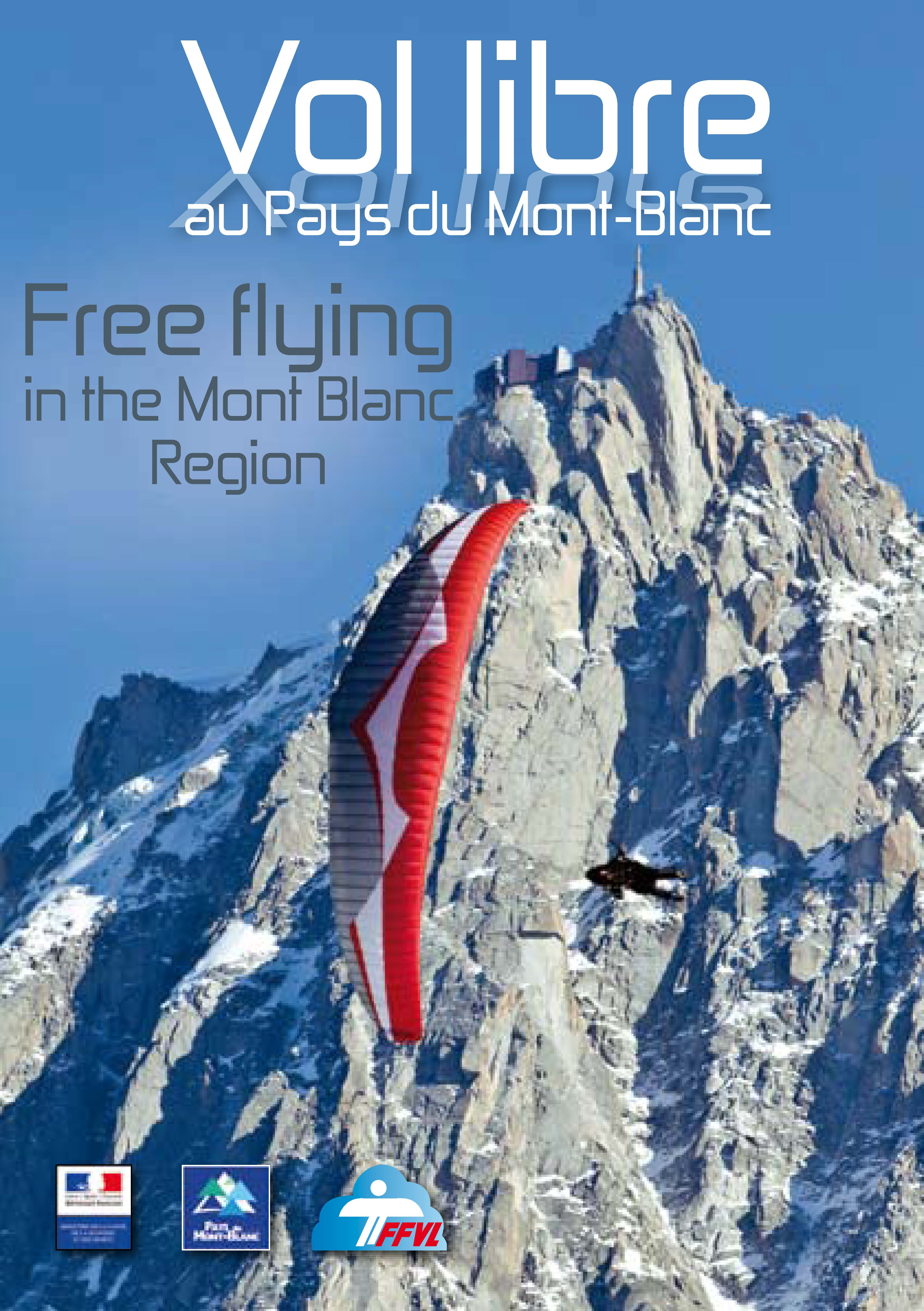 Broschüre mit Infos zum Fliegen rund um den Mont Blanc