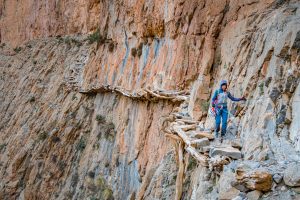 Klettern in der Thagia-Schlucht