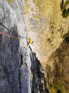 Klettern Kampermauer Moralplatte