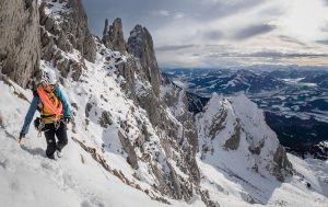 Am Kopftörlgrat im Wilden Kaiser